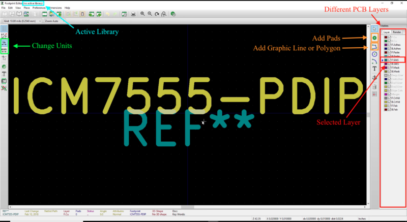 File:KiCad Footprint Editor Window.png